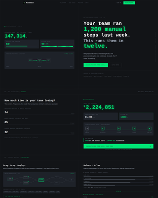 Automate - Powerful BPM Landing Page Template