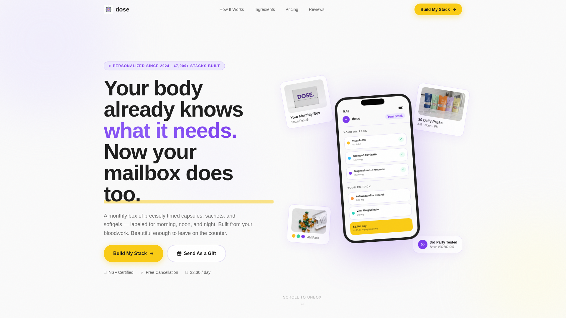 Subscription Box Services Professional Website Template