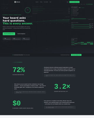 Allocate - Powerful Nonprofit Landing Page Template