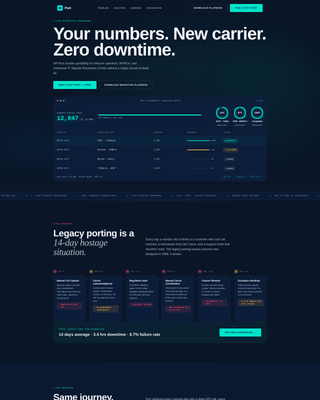Port - Instant Portability Landing Page Template