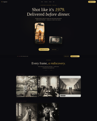Frame — Stunning Visual Storytelling Landing Page Template