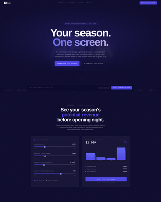 Aria - Powerful Opera CRM Landing Page Template