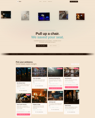 Brew - Cozy Caf Landing Page Template