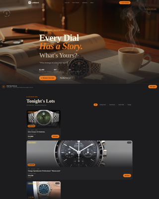 Auction Platforms & Types Pre-Launch & Coming Soon Website Template