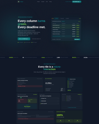 Ledger - Precision Pension Landing Page Template