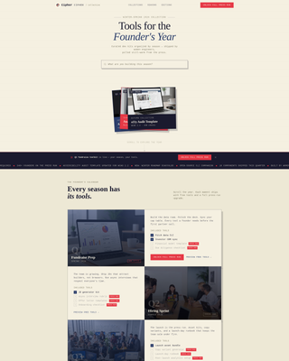 Cipher - Bold Womenowned Landing Page Template