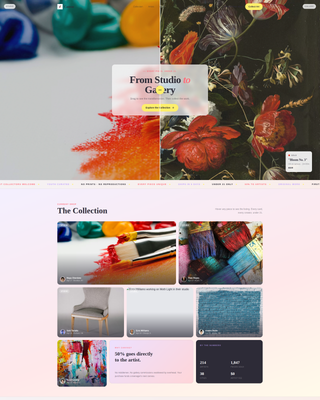Canvas - Vibrant Youthart Landing Page Template