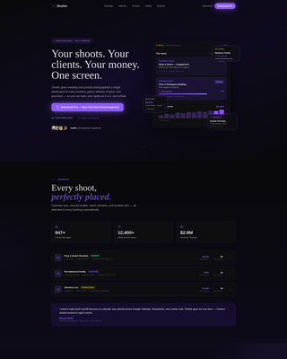 Aperture — Elite Photonic Computing Landing Page Template