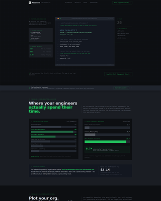 Pathfinder - Elite Platform Engineering Landing Page Template
