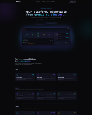 Infra - Powerful Platform Engineering Landing Page Template