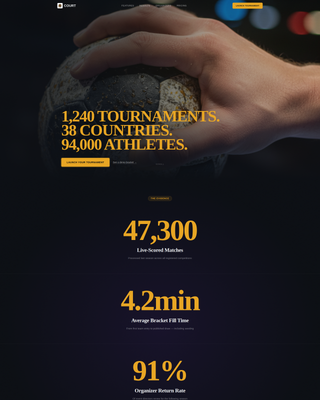 Arena — Dynamic Team Handball Landing Page Template