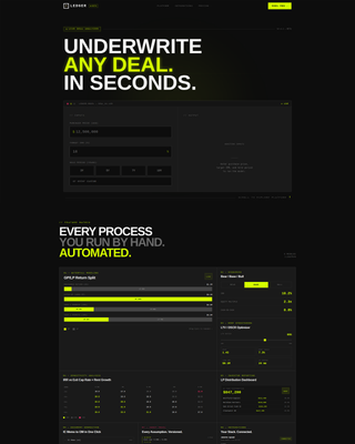 Ledger - Powerful Proptech Landing Page Template