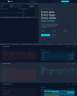Ledger - Powerful Real Estate Inventory Landing Page Template