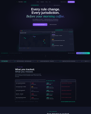 Advanced RegTech Startup Privacy Policy & Terms Website Template