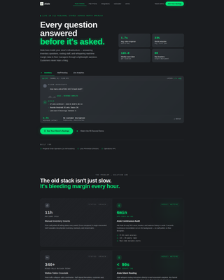 Aisle - Intelligent Retail Landing Page Template