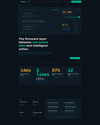 Catalyst - Dynamic Robotech Landing Page Template