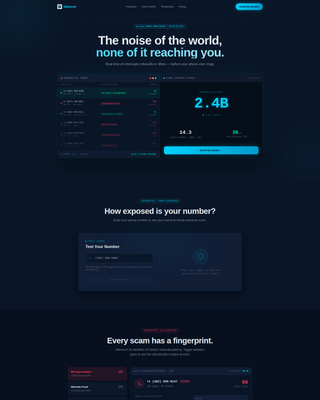 Silencer - Powerful Robocall Blocking Landing Page Template
