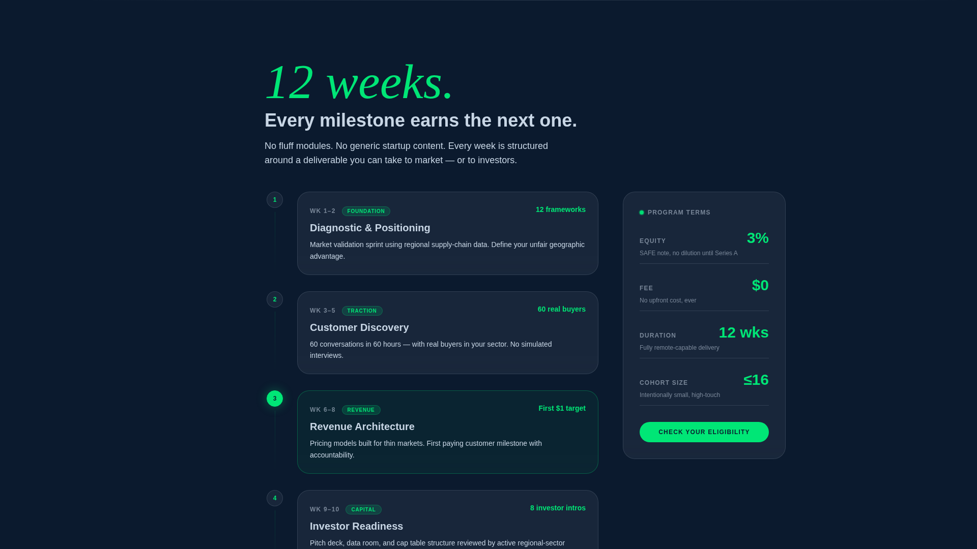 Rural & Regional Startup Accelerator Website Template