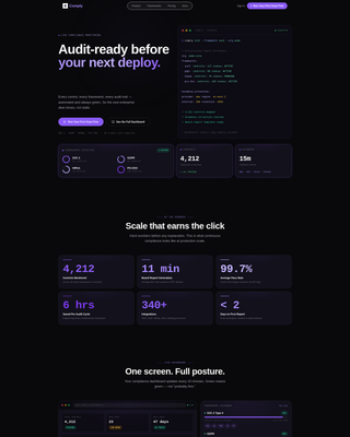 Audit — Robust Compliance Landing Page Template