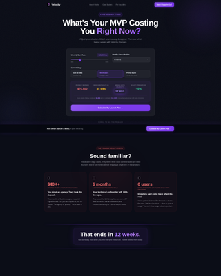 SaaS Pre-Seed Startup Landing Page Template