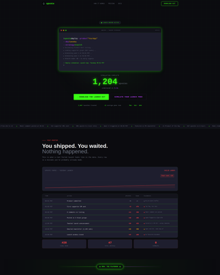 SaaS Product Hunt Launch Landing Page Template