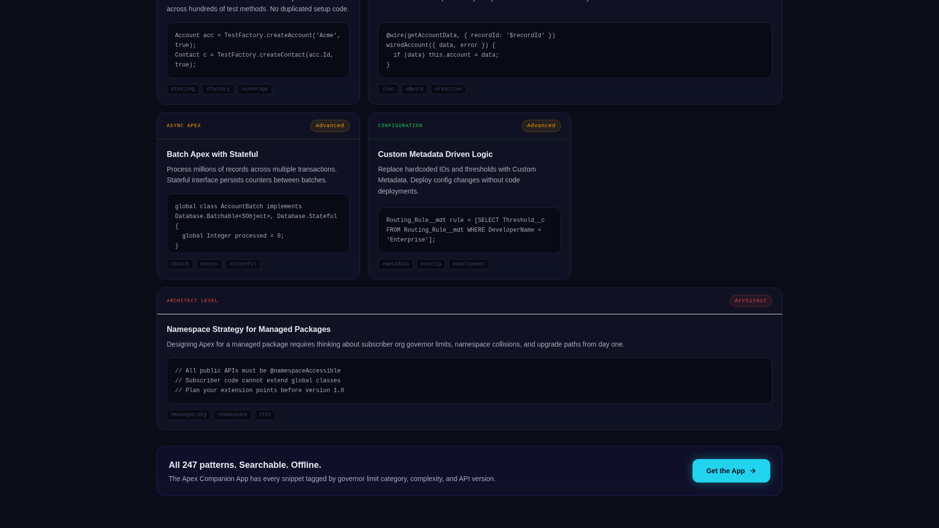 Apex - Dynamic Salesforce Landing Page Template