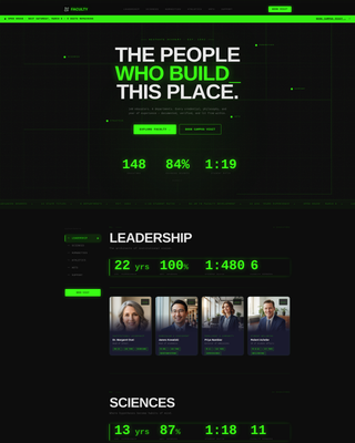 Innovative Institution Landing Page Template