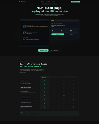 Seed Stage Pitch Landing Page Template