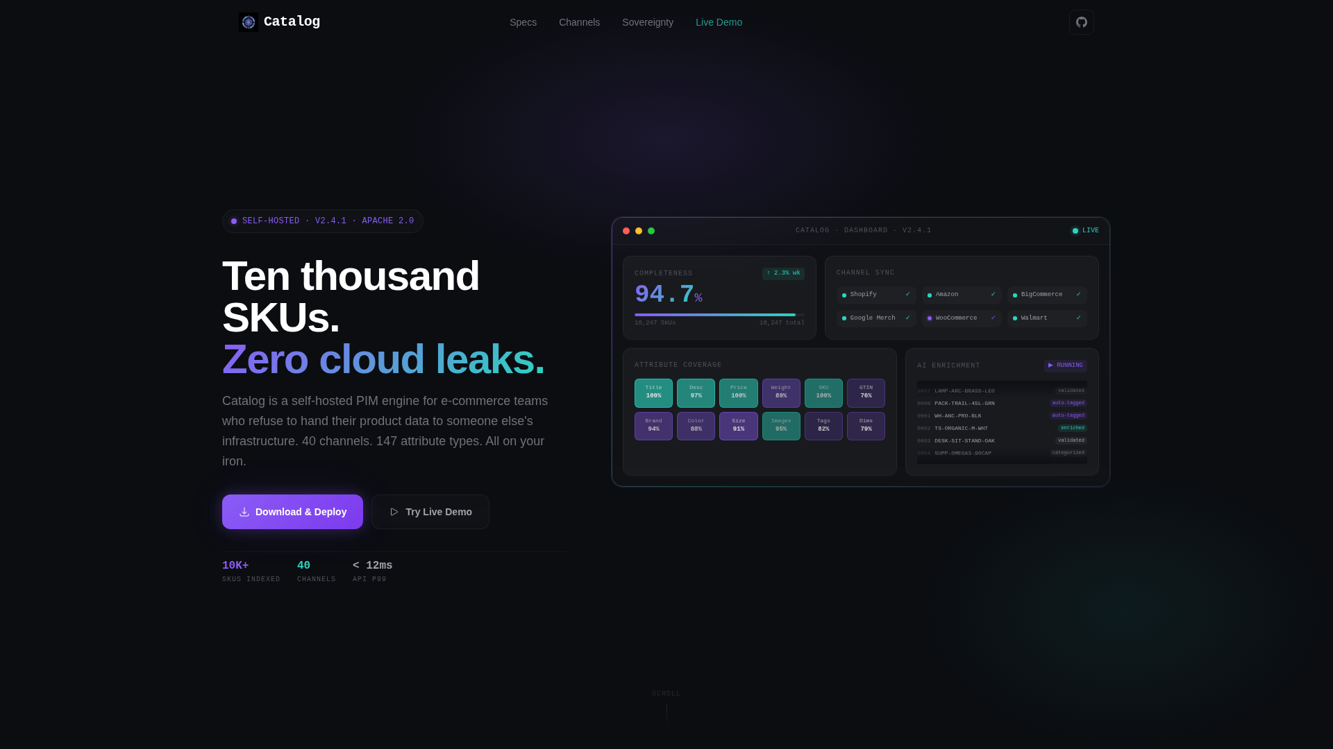 Self-Hosted Enterprise Software Specialist Professional Website Template