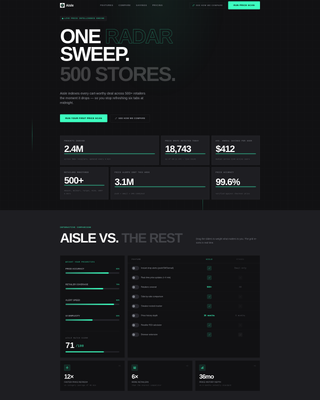 Aisle - Powerful Ecommerce Landing Page Template