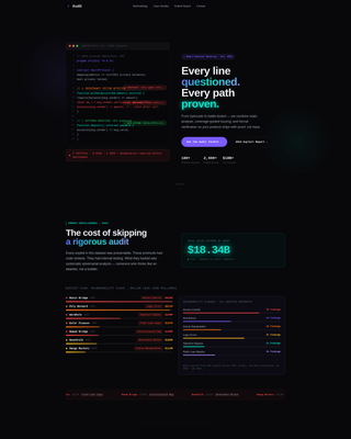 Auditex - Trusted Blockchain Landing Page Template