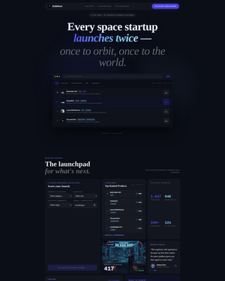 Orbit Hunt - Powerful Spacetech Landing Page Template