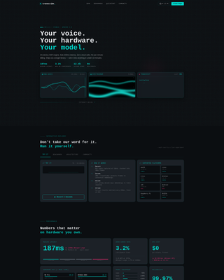 Audio AI — Speech Recognition Landing Page Template