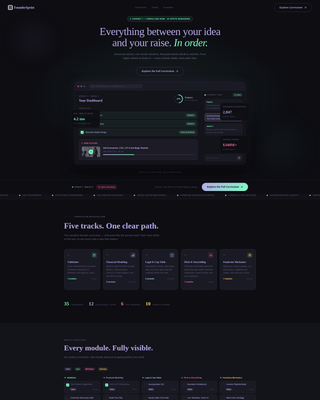 Launchpad - Progressive Founder Academy Landing Page Template