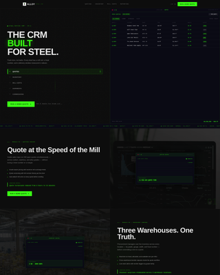 Alloy - Powerful SteelCRM Landing Page Template