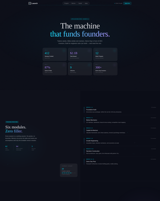 Launch - Elite Accelerator Landing Page Template