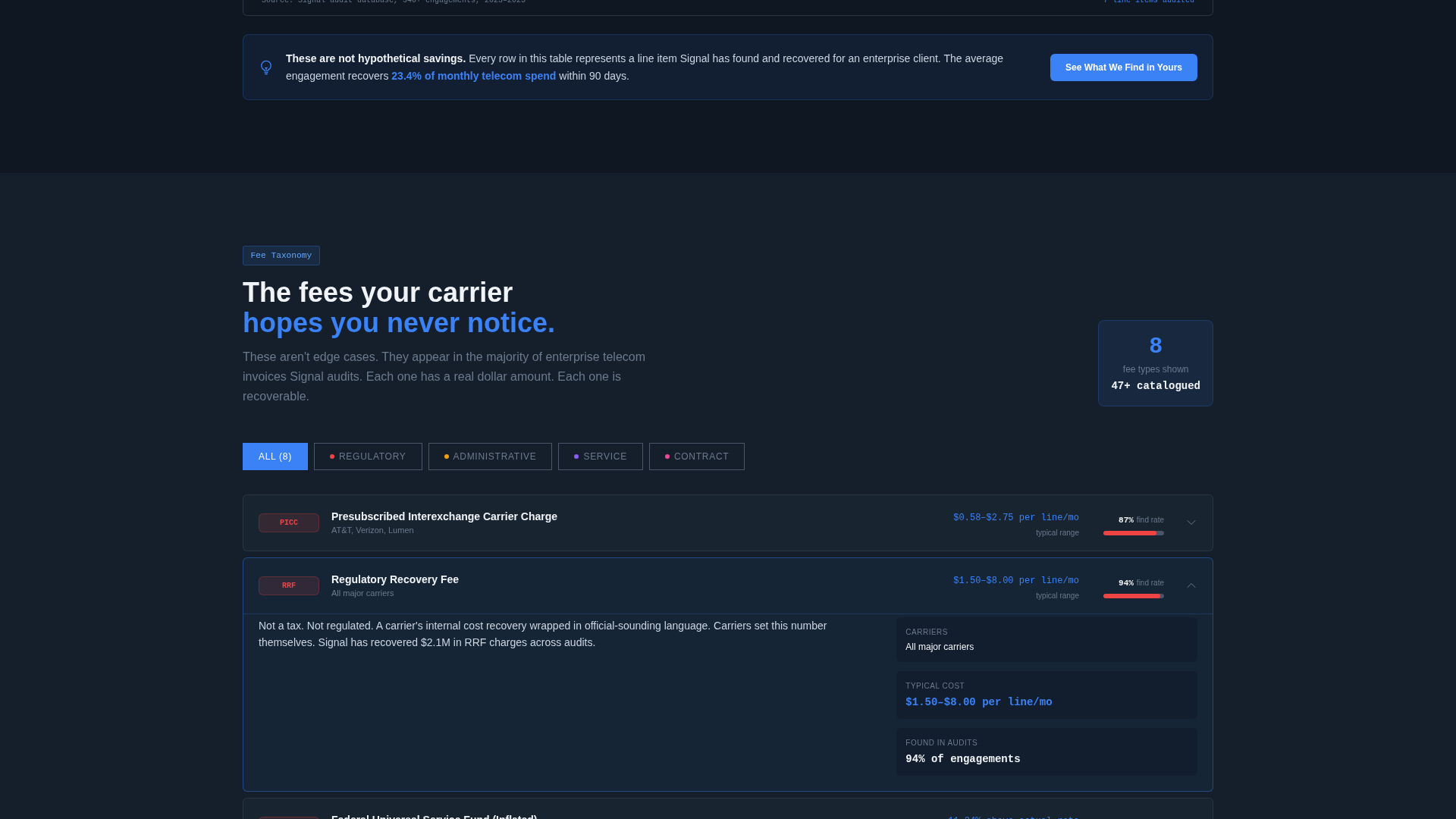 Carrier — Network Landing Page Template