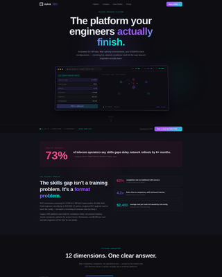 Nexus — Carrier Connectivity Landing Page Template