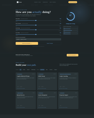 Attune - Insightful Therapy Landing Page Template