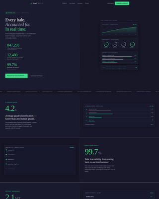 Leaf - Precision Tobacco Landing Page Template