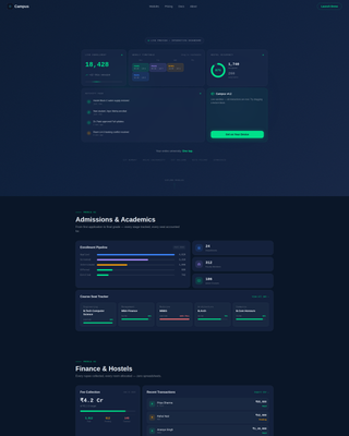 Campus - Powerful University Landing Page Template