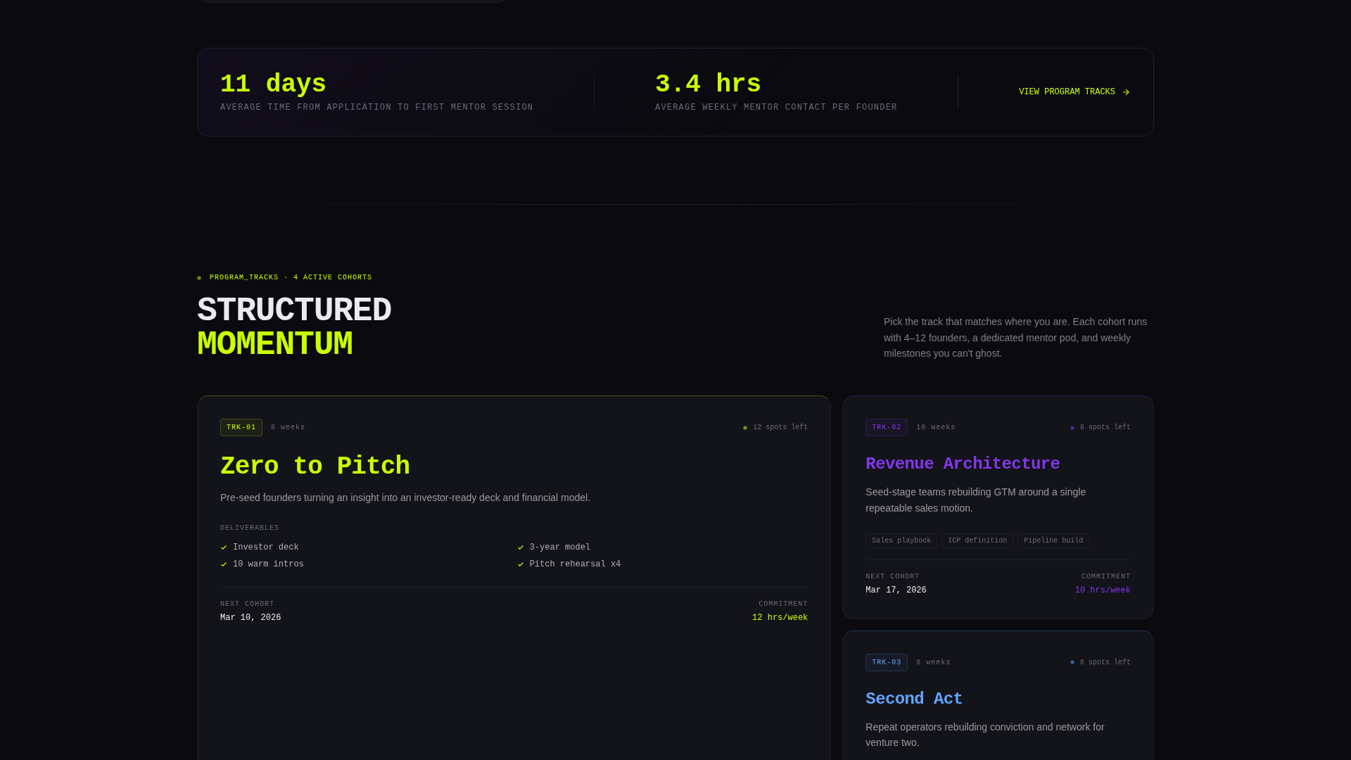 Virtual Accelerator Program Startup Directory Website Template