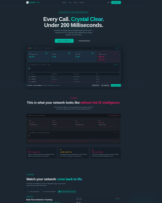Handoff - Powerful VoLTE Landing Page Template