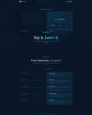 Invoke - Voiceactivated LMS Landing Page Template