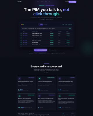 Invoke - Powerful PIM Landing Page Template