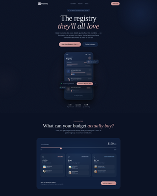 Elegant Wedding Landing Page Template