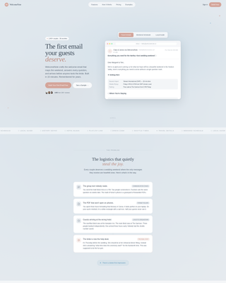 Elegant Wedding Landing Page Template