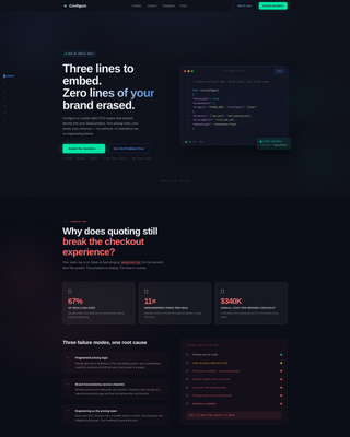 White-Label CPQ Landing Page Template