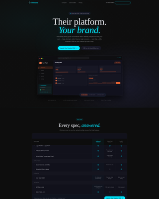 White-Label CRM Comparison Landing Page Template