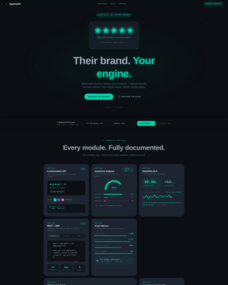 Aggregate - Powerful Whitelabel Landing Page Template